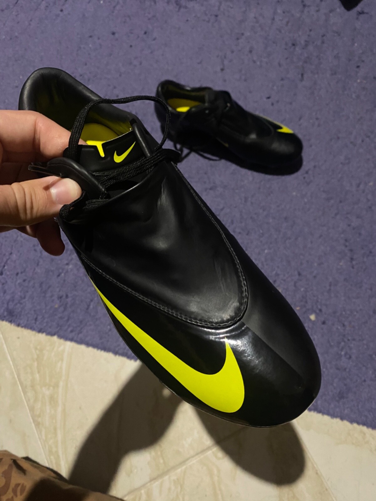 nike mercurial Vapor V 2009 SG black/yellow | eBay