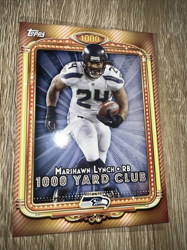 Marshawn Lynch 2013 Topps 1000 Yard Club #5 Cal Seattle Seahawks