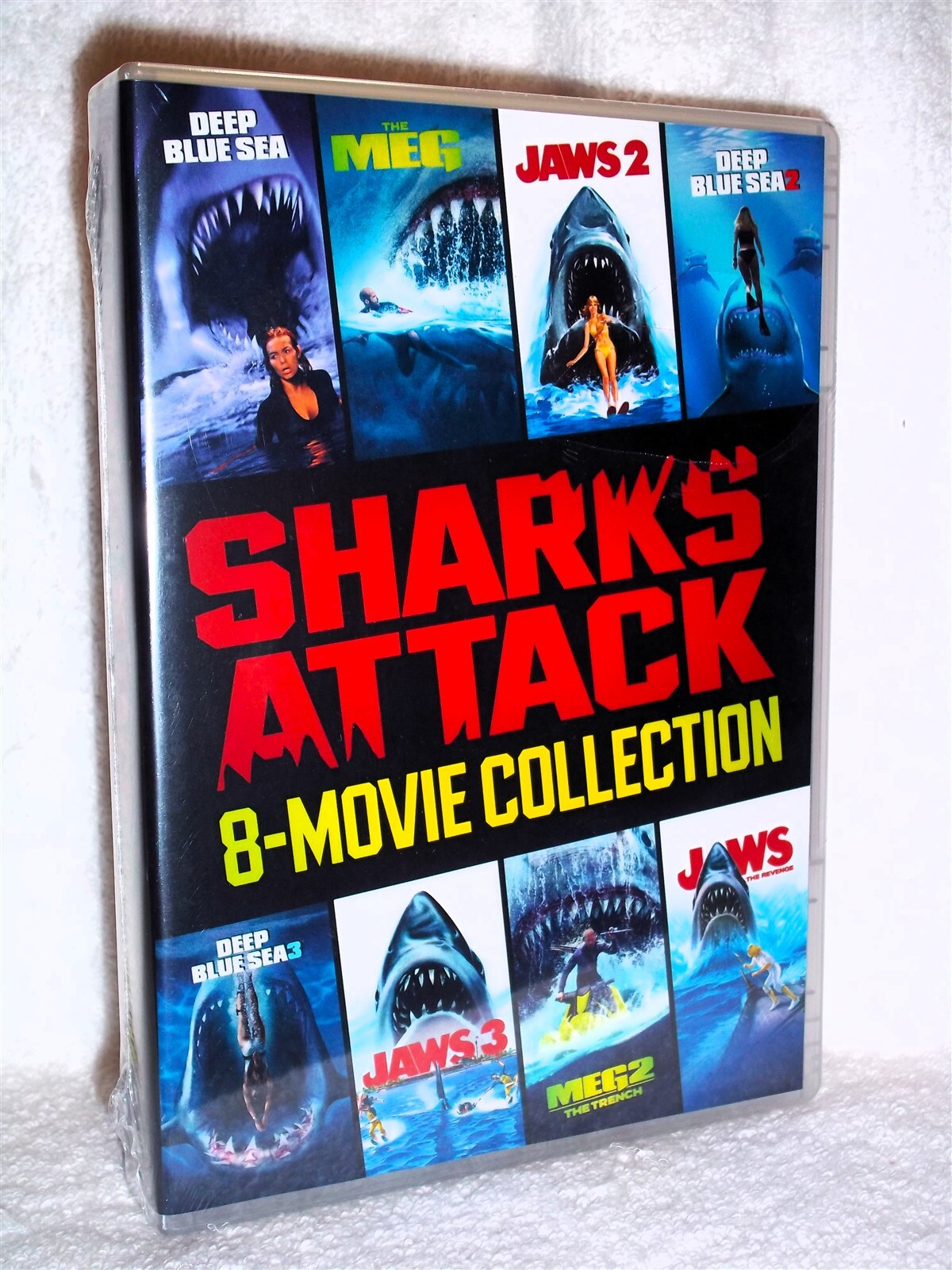 Sharks Attack 8-film Collection (DVD, 2025, 7-Disc) action