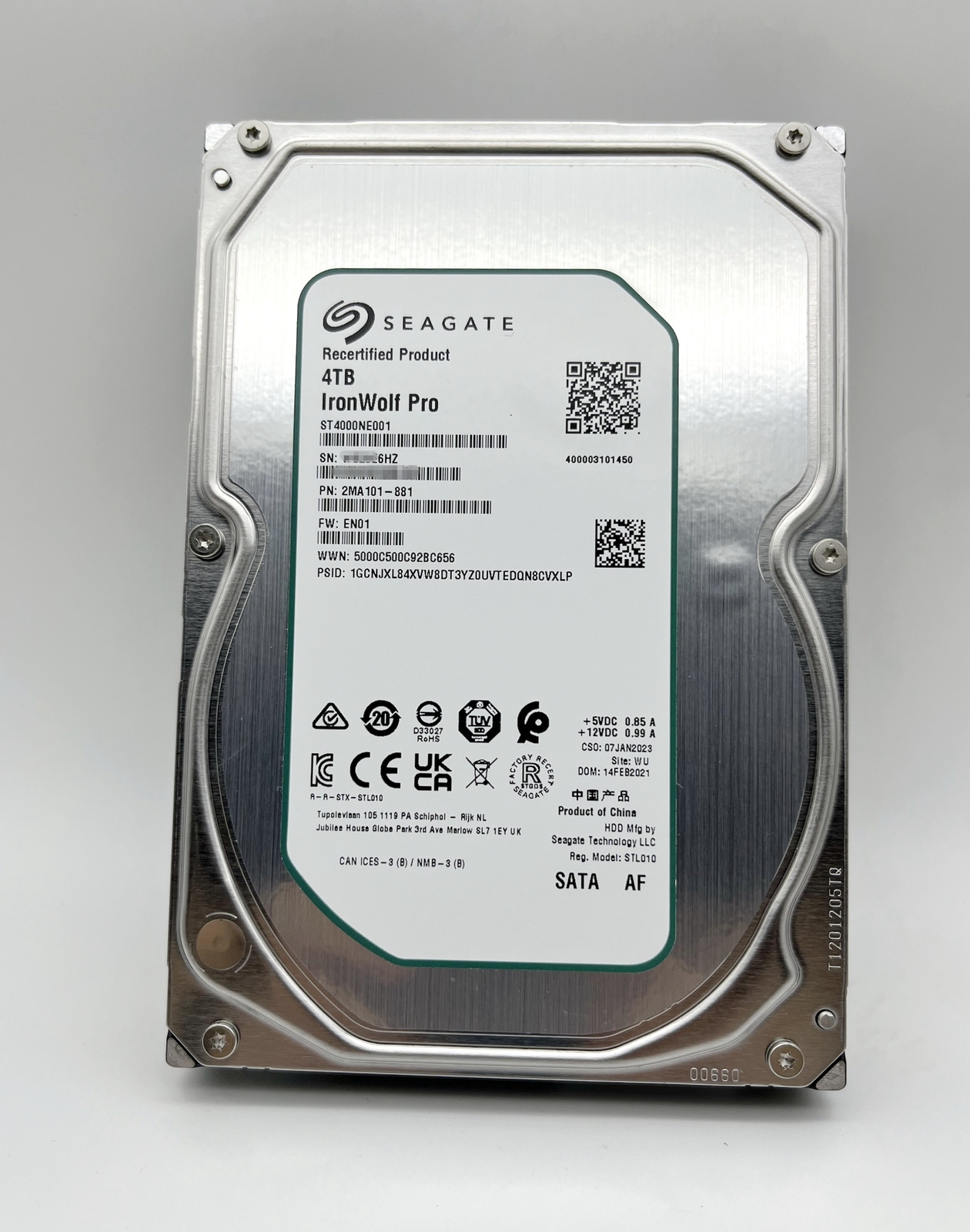 ST4000NE001 Seagate 4TB IronWolf Pro NAS 3.5'' 256MB SATA 7200RPM