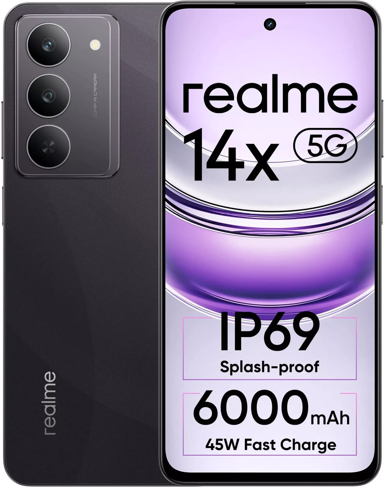 realme 14x 5G (Black, 128 GB 8GB RAM) 6.67 inch Dimensity 6300
