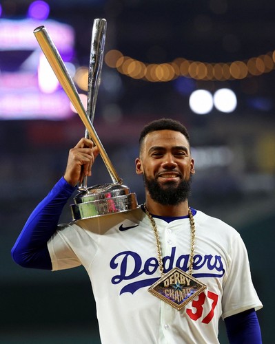 16x20 Photo TEOSCAR HERNANDEZ Los Angeles Dodgers Home Run All