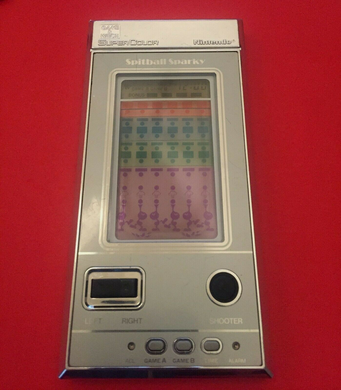 Nintendo Game Watch Supercolor Spitball Sparky | eBay