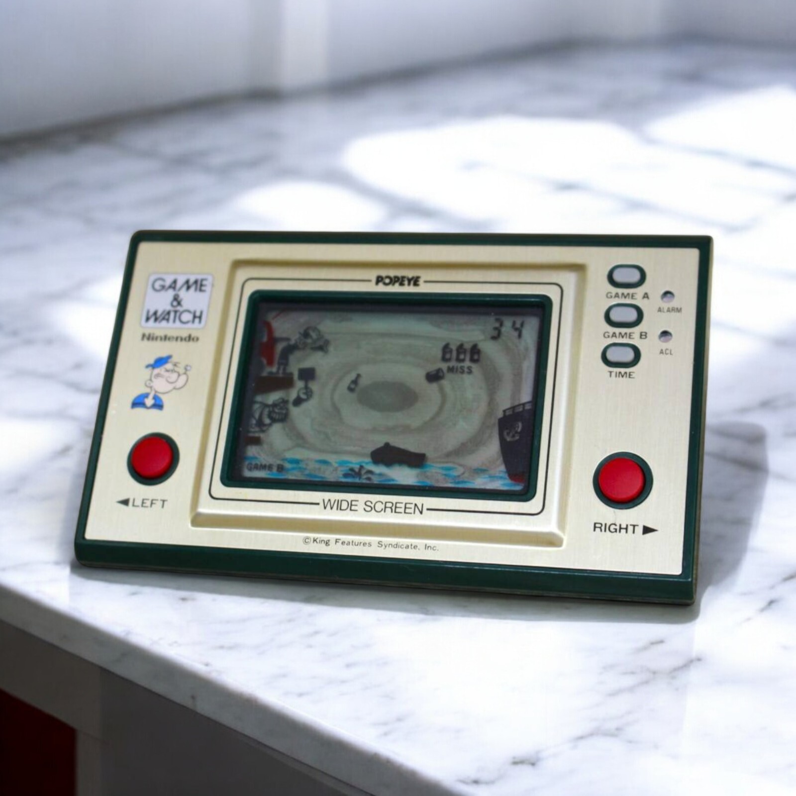 Nintendo Game & Watch Popeye PP-23 Wide Screen LSI LCD Handheld