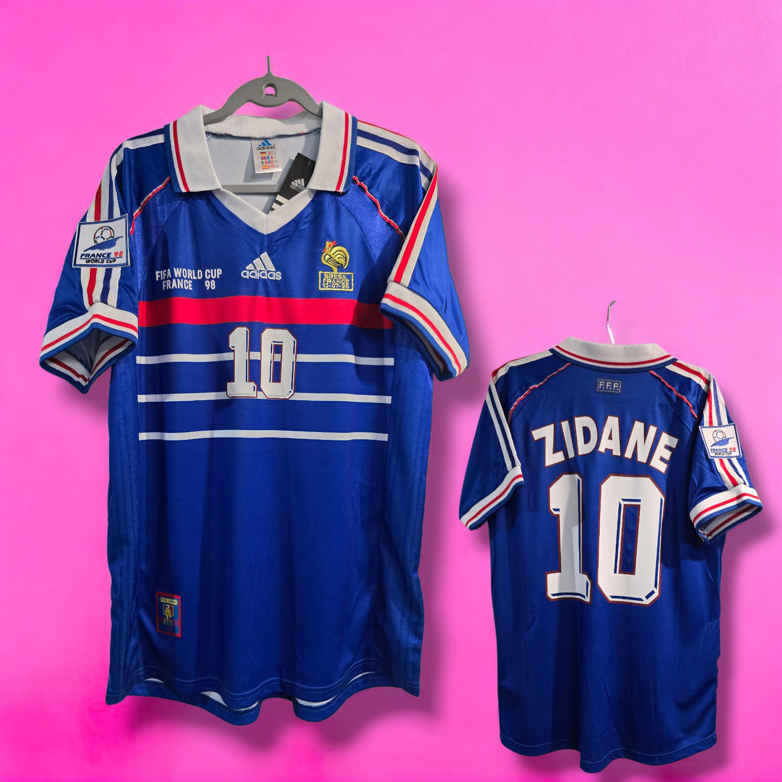 希少】98年 UK製 adidas フランス ジダン ユニフォーム XL Yahoo
