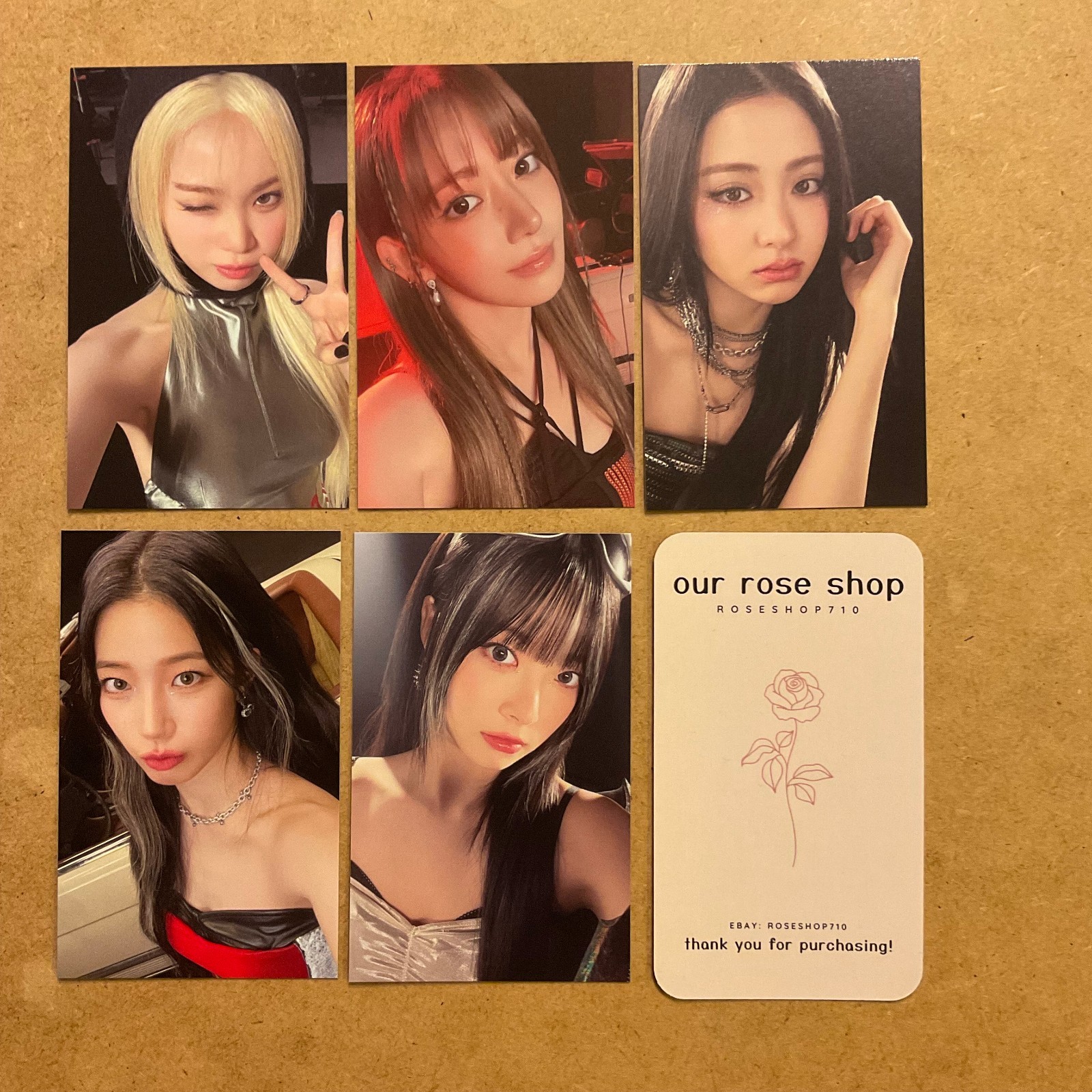 LE SSERAFIM Easy Crazy Hot Tour Official Jacket MD Photocard PC