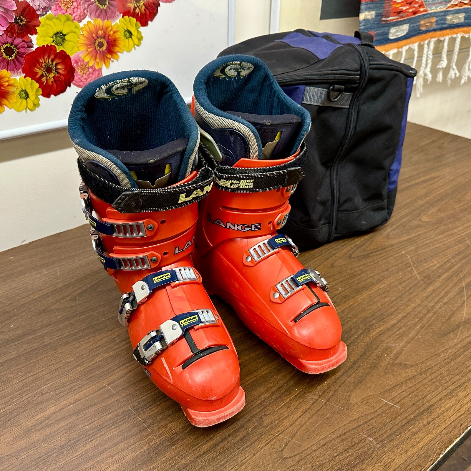 Lange GX9 Ski Boots Steel C60 T GFORCE - Size 10 - 323 mm - Orange