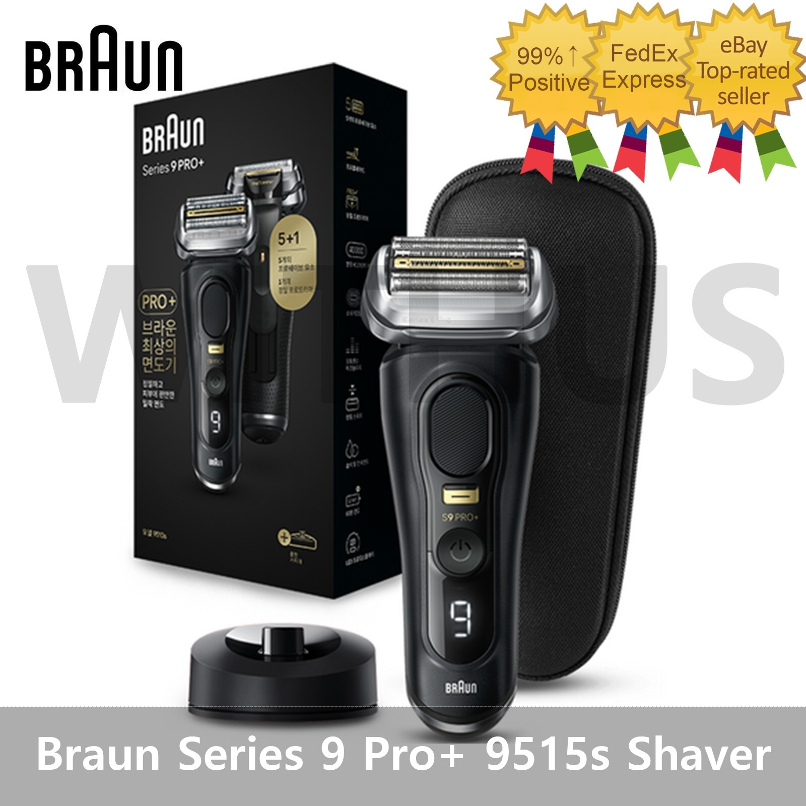 Braun Series 9 Pro+ 9515s Cordless Electric Shaver Wet&Dry