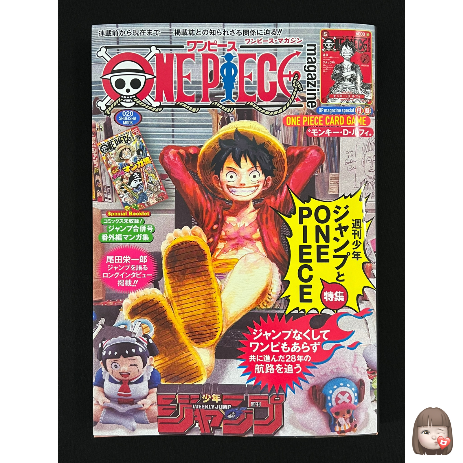 One Piece Magazine Vol.20 Shonen Jump Monkey D Luffy Promo ST21