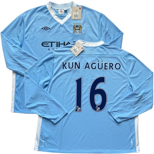 2011/12 Manchester City Home Jersey #16 Kun Aguero 56/ 4XL Umbro