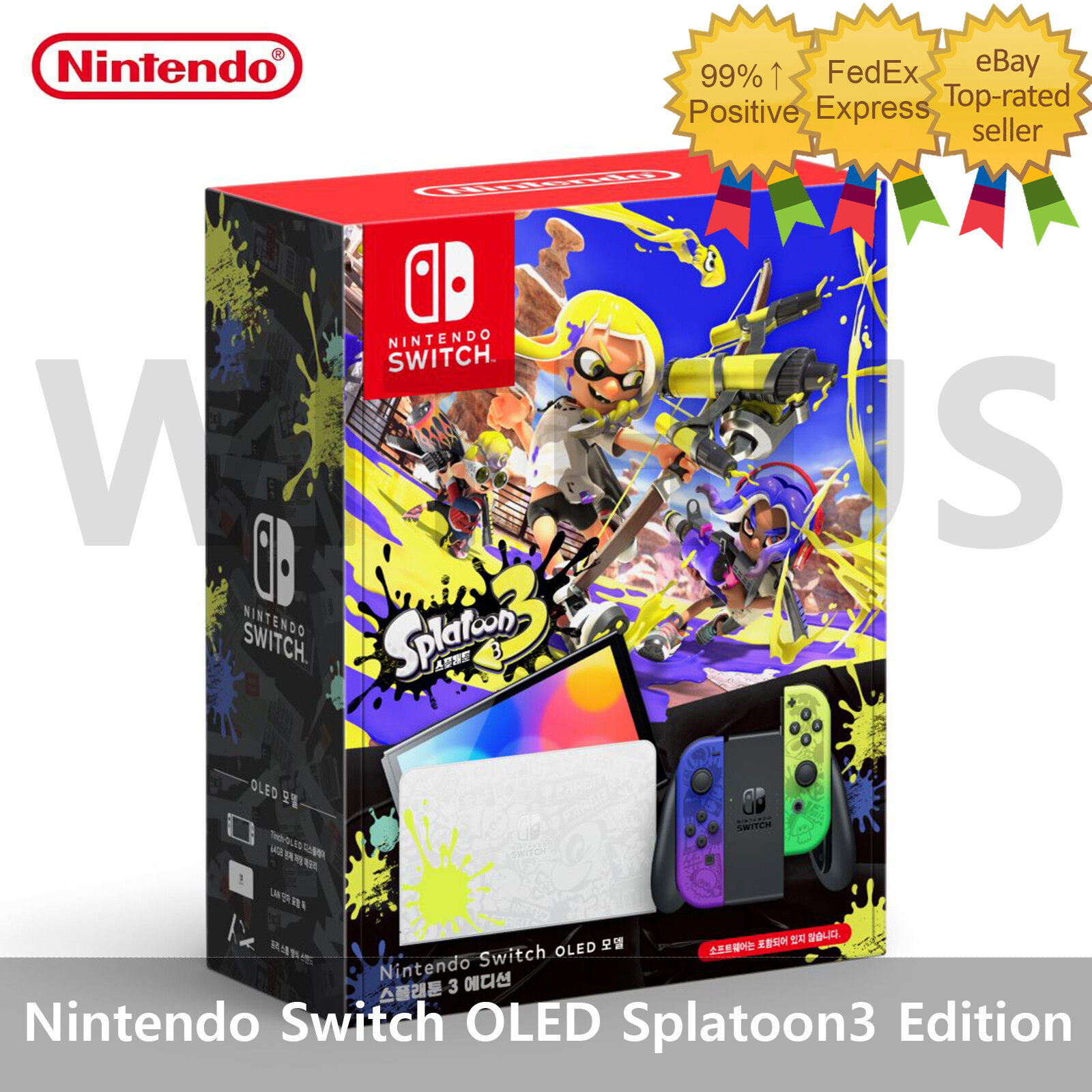 Nintendo Switch OLED Model Splatoon 3 Edition Console BRAND NEW In