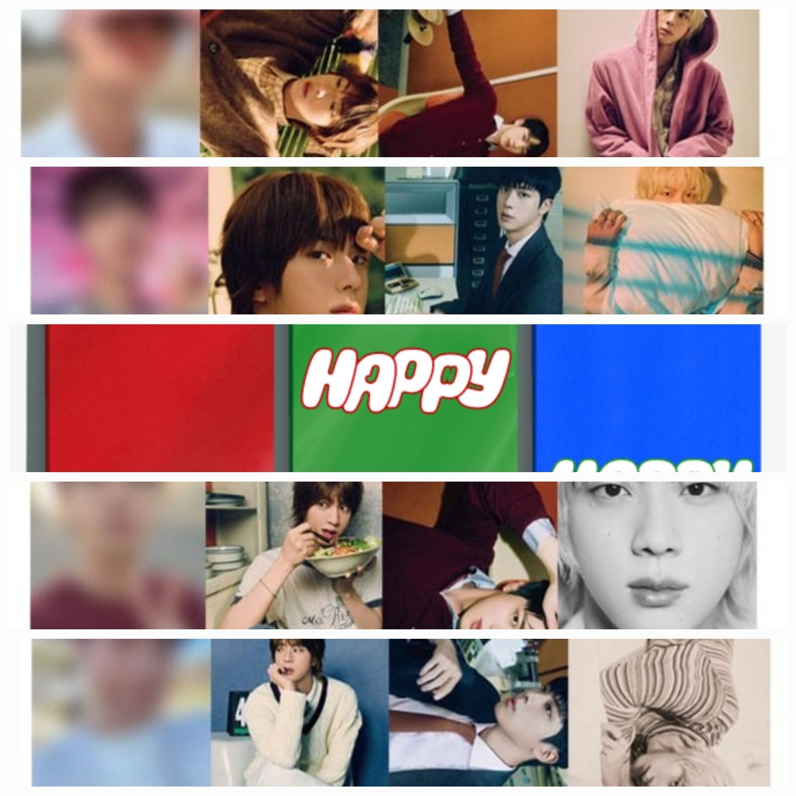 JIN BTS LUCKYDRAW PHOTOCARD Happy THE solo ALBUM weverse withmuu