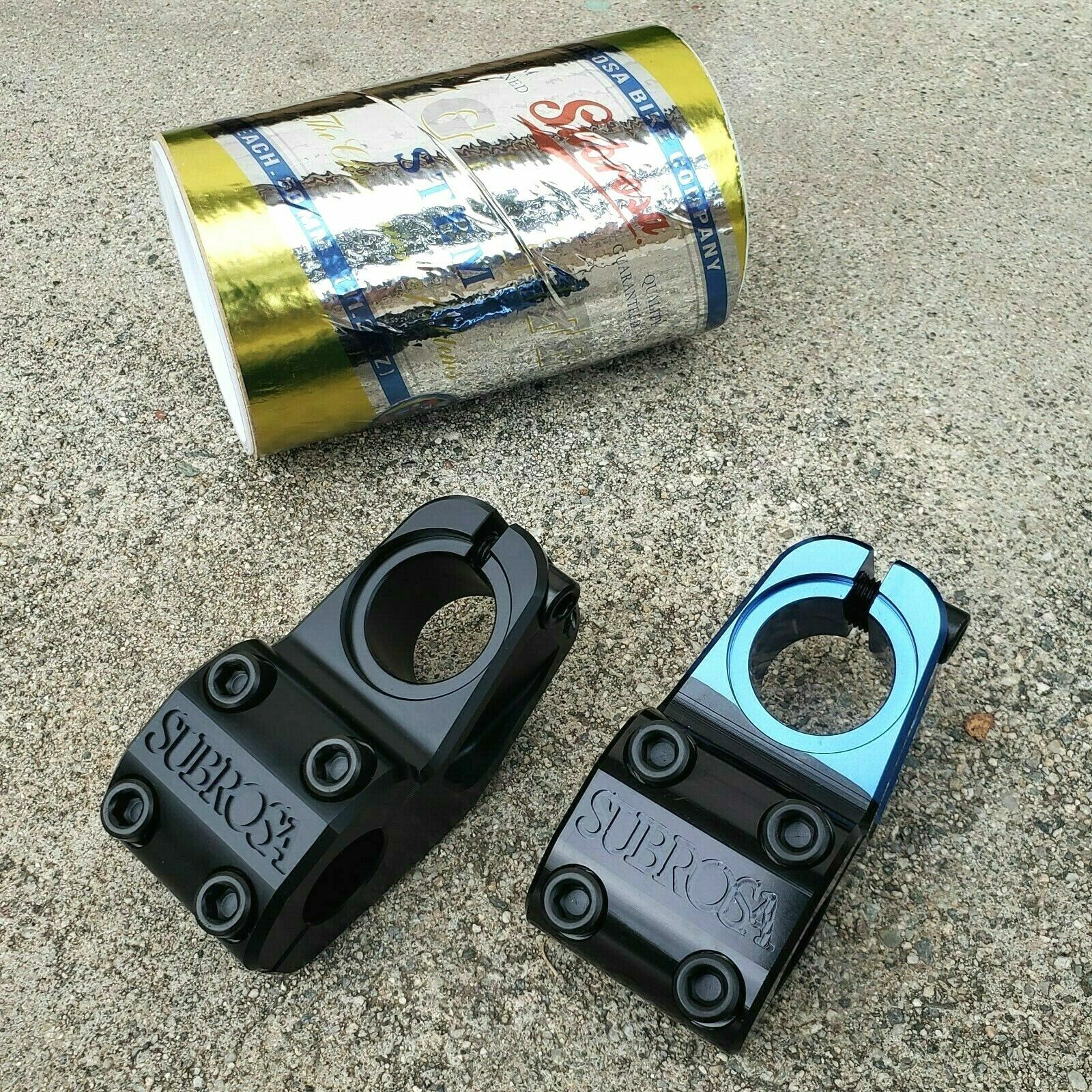 SUBROSA HIGH LIFE STEM UPLOAD STEM BLUE BLACK FADE BMX STEMS FIT