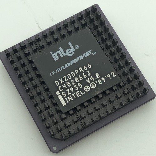 486 DX66 BOX INTEL PROCESSOR DX2ODPR66 486 DX2 66Mhz OverDrive CPU
