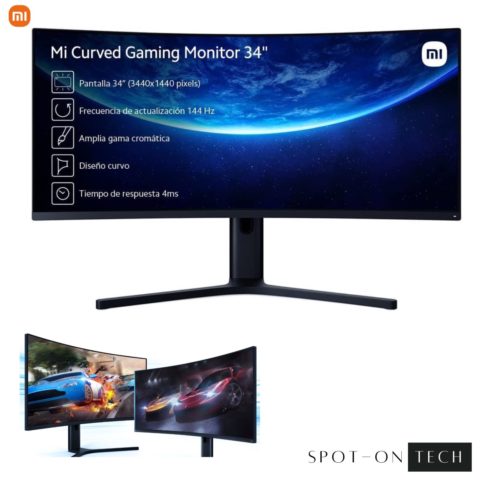 Xiaomi Mi Curved Gaming Monitor 34 Inch 3440 1440 Wqhd 21:9 144Hz