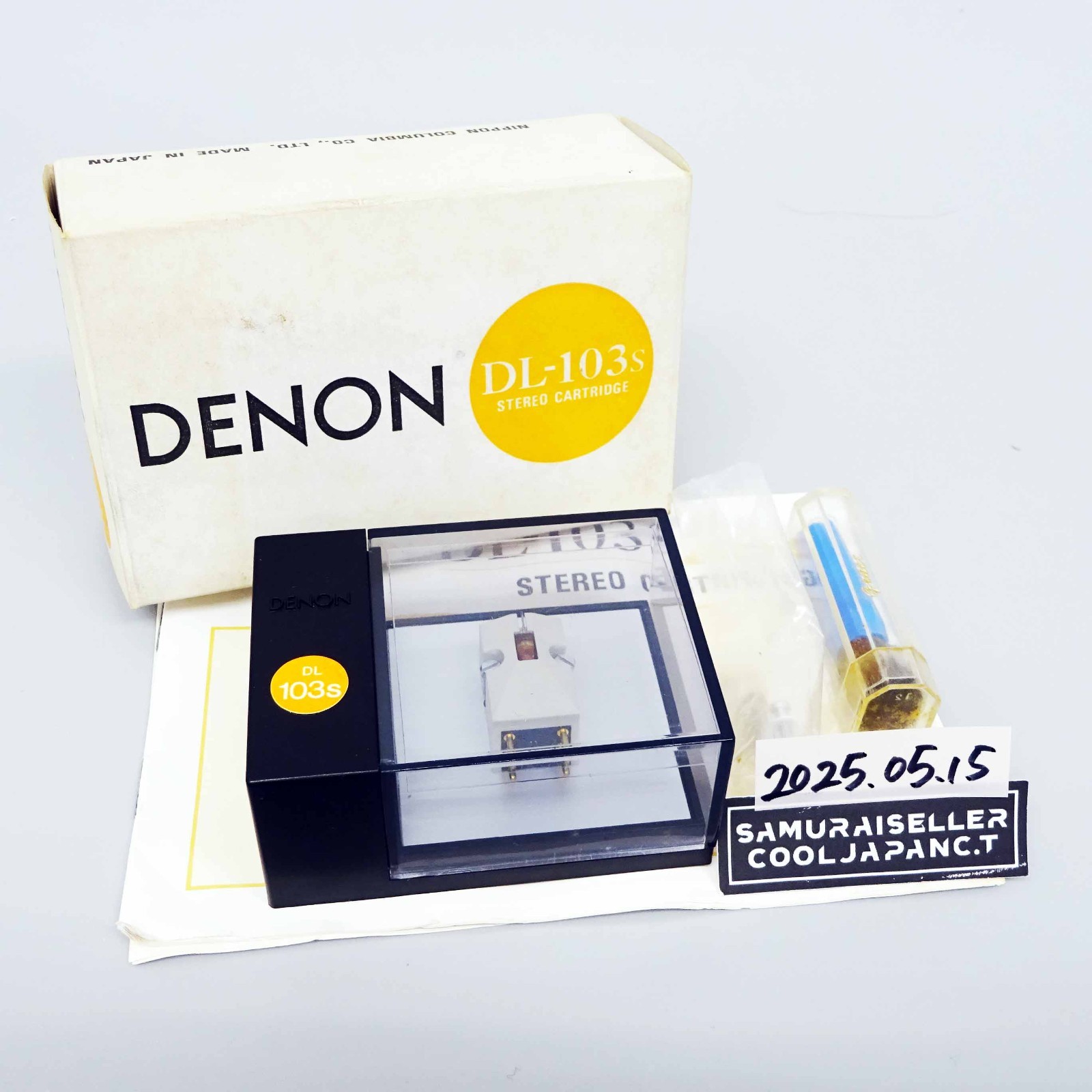 DENON DL-103S MC Phono Cartridge Special Elliptical Stylus w/ Box