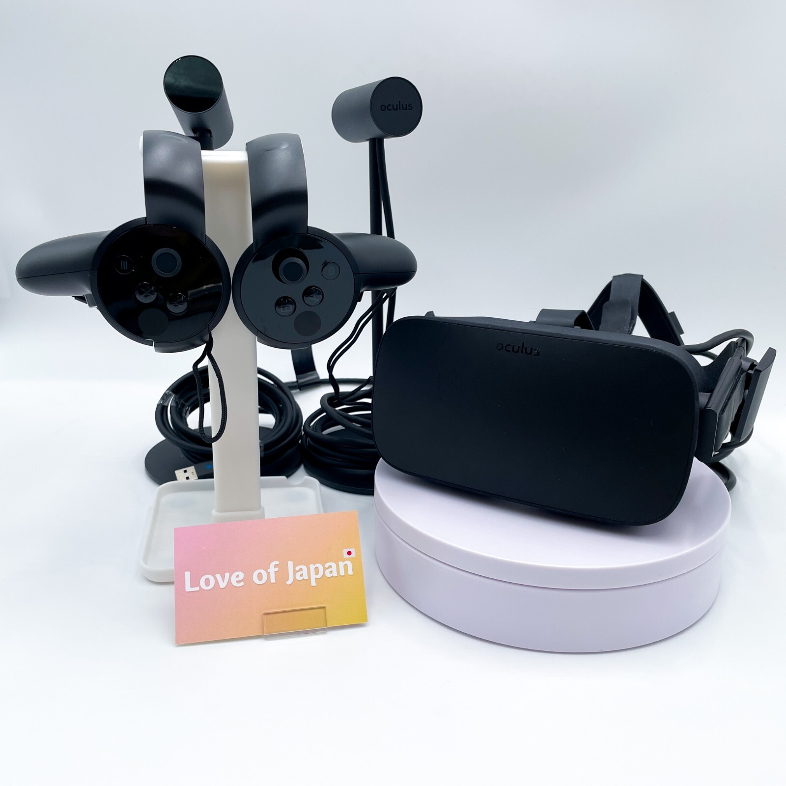 Oculus Rift CV1 VR Virtual Reality Headset Full Set Black Working