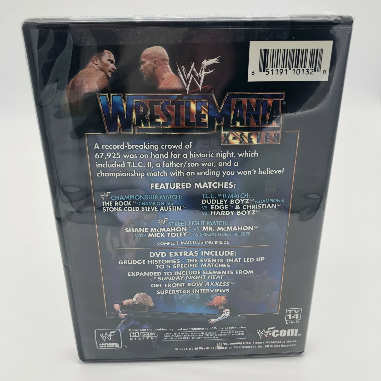 WWF - WrestleMania X-Seven (DVD, 2001, 2-Disc Set) 651191101320| eBay