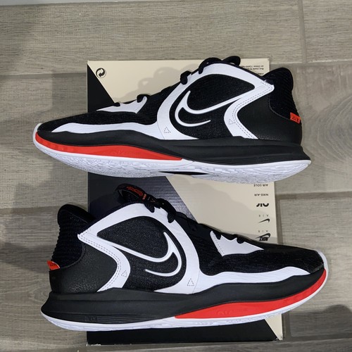 Mens Nike Kyrie Low 5 Basketball Size 9 Black Red White Dominoes