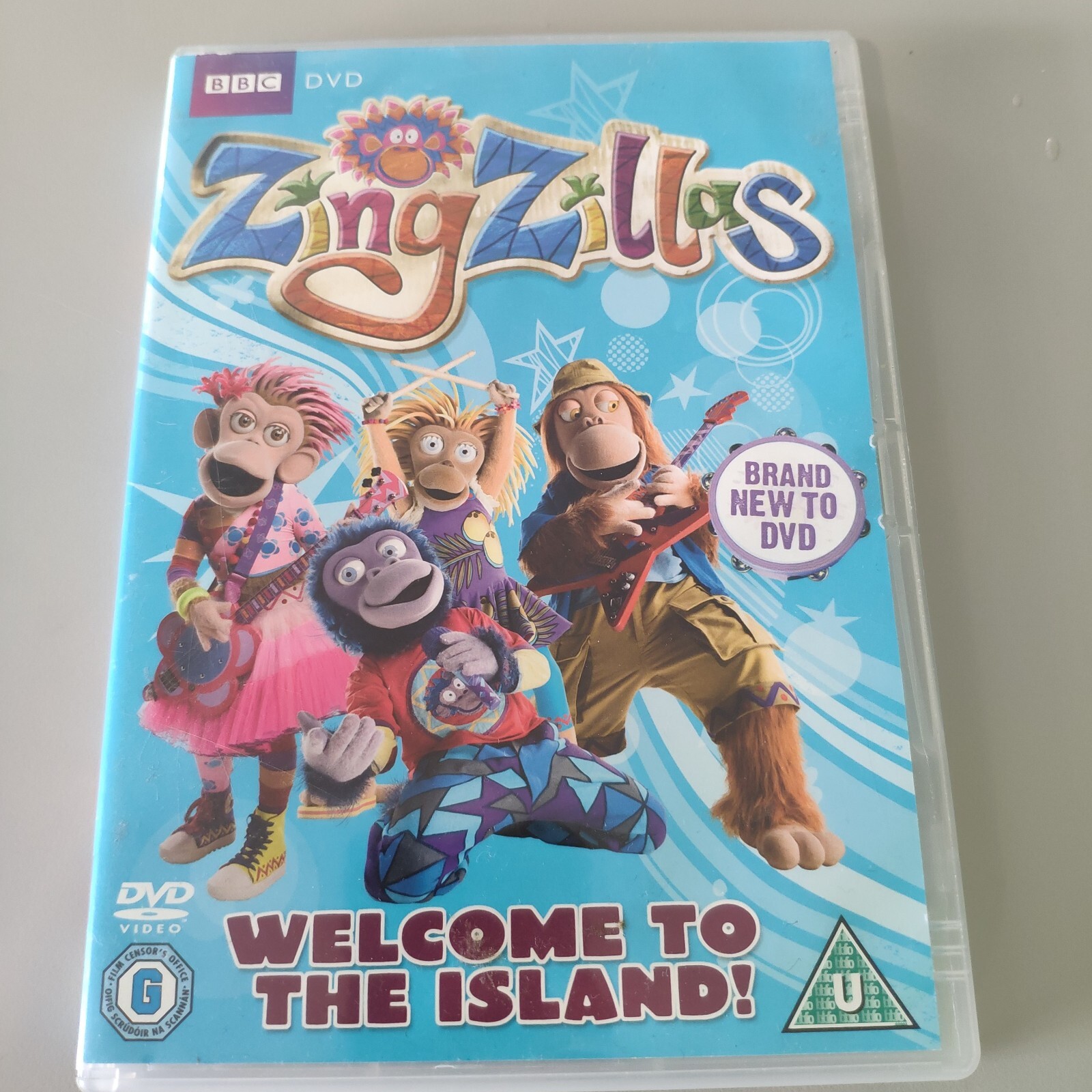 ZingZillas Welcome To the Island BBC DVD G U Zak, Tang, Panzee and
