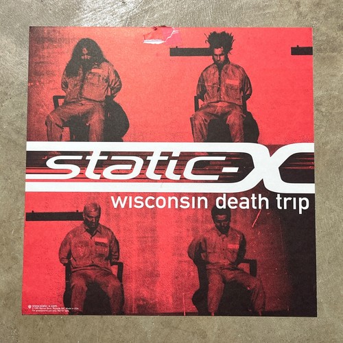 Static-X Promo Poster Flat 1999 Wisconsin Death Trip USED