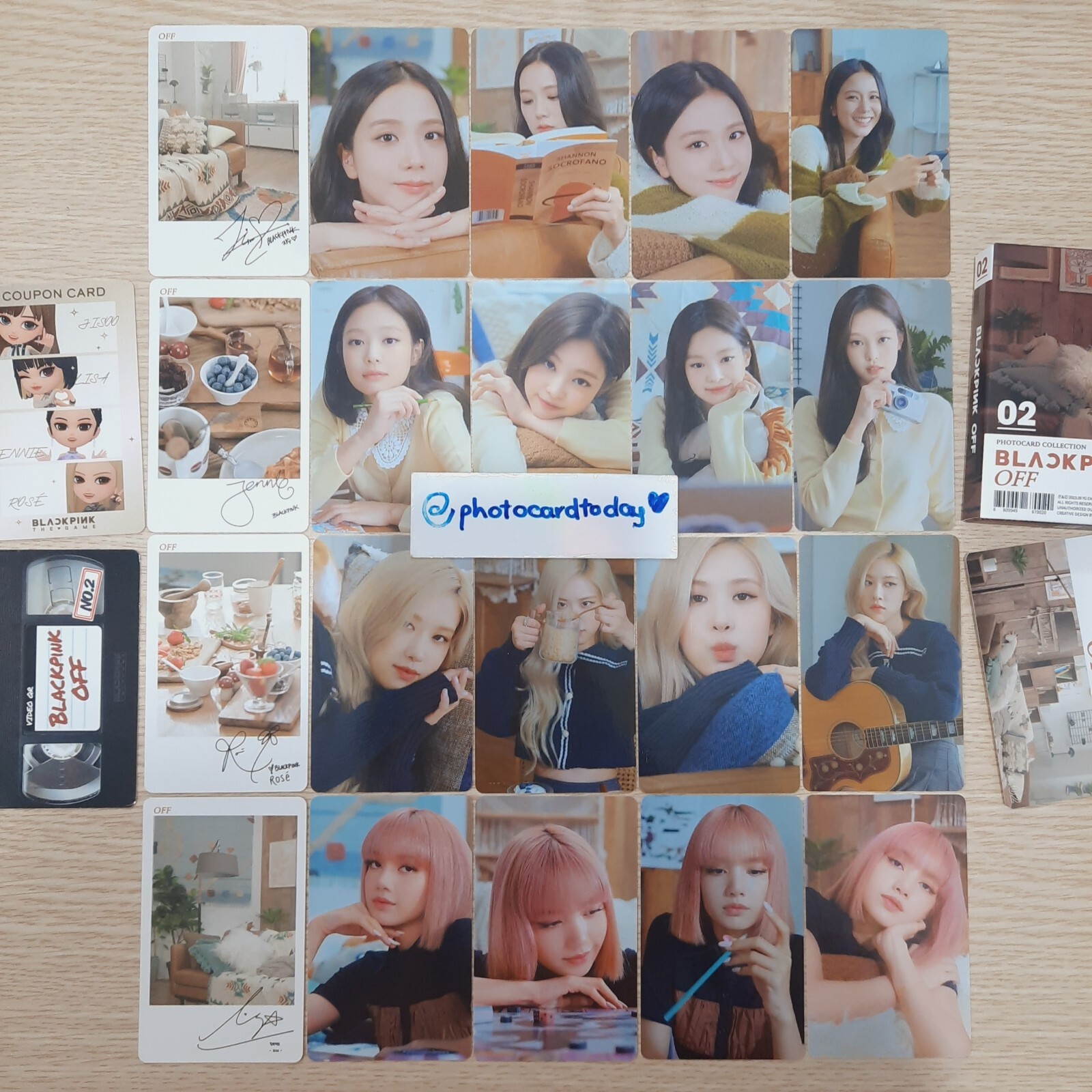 BLACKPINK THE GAME PHOTOCARD COLLECTION OFF OFFICIAL BPTG KPOP