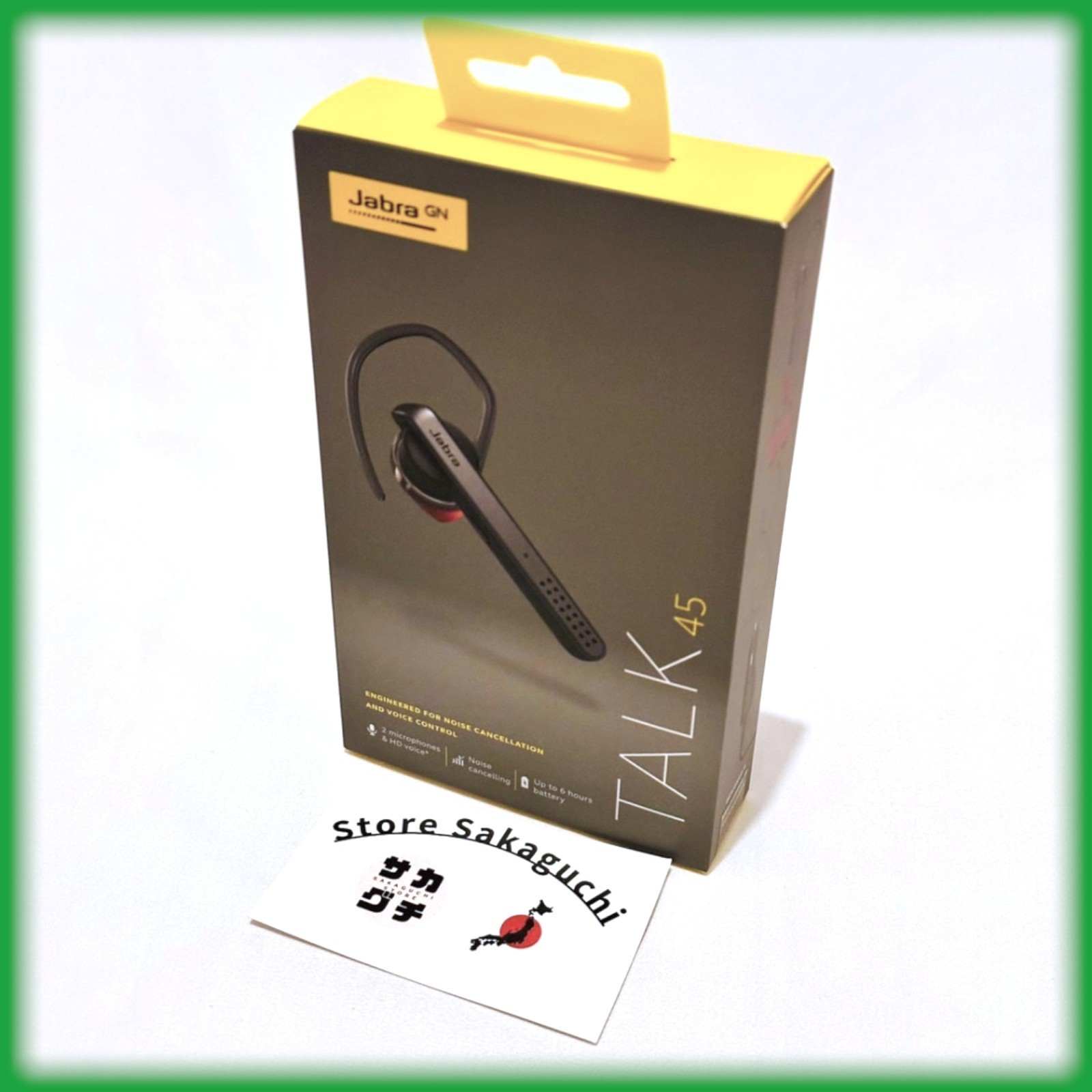 Jabra Talk 45 Silver Noise Cancellation Bluetooth Mono Headset One