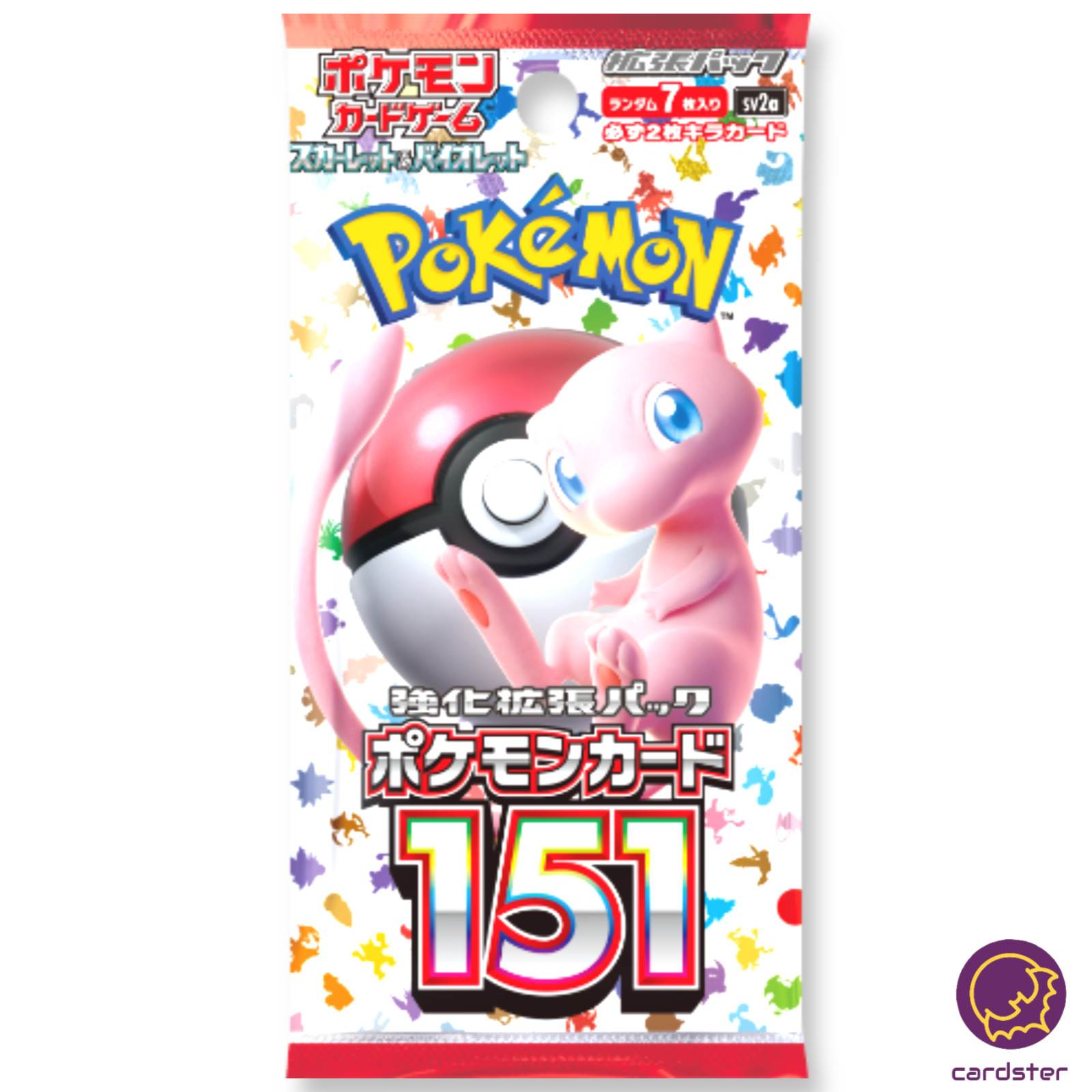 MASTER BALL REVERSE HOLO Mewtwo R 150/165 Pokemon 151 SV2a Japan