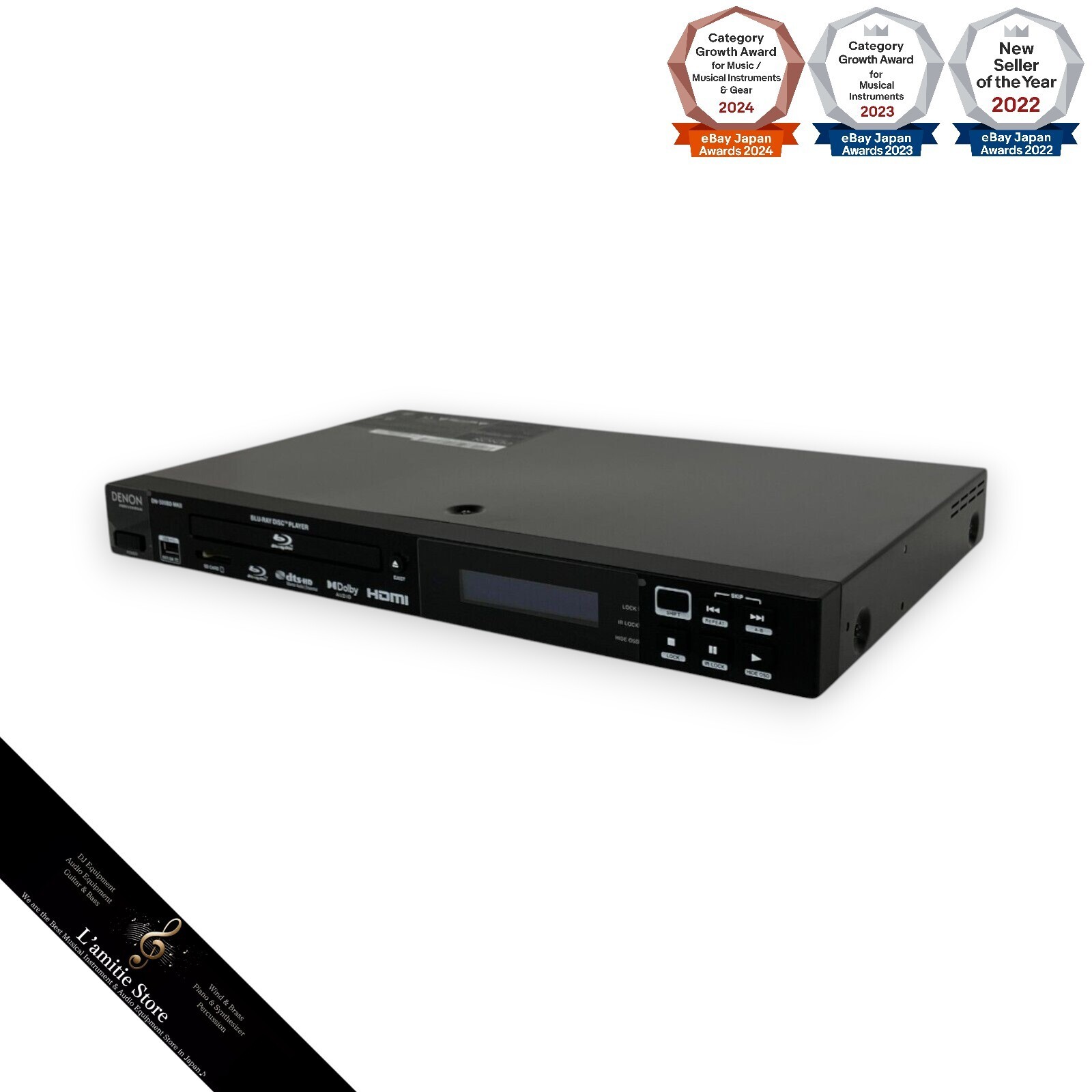 Denon Professional Blu-ray DVD CD Disk Player DN-500BD MKII