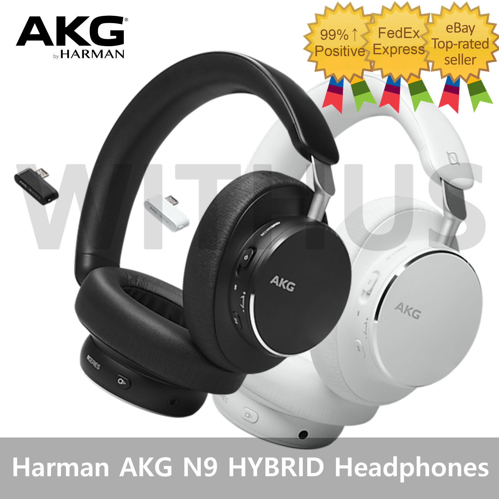 Harman AKG N9 HYBRID Wireless Over-Ear Noise Cancelling Headphones
