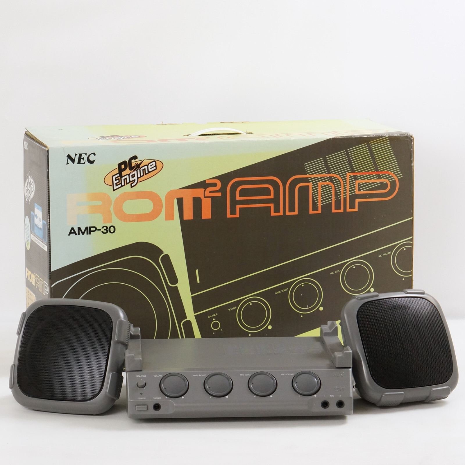 PC-Engine ROM ROM AMP Stereo Amplifier Boxed AMP-30 Tested JAPAN