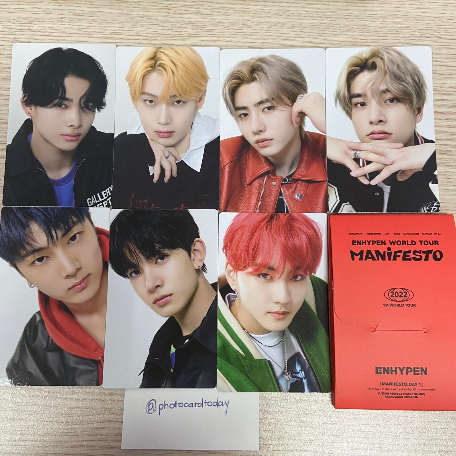 ENHYPEN MANIFESTO WORLD TOUR IN SEOUL TRADING CARD - PHOTOCARD