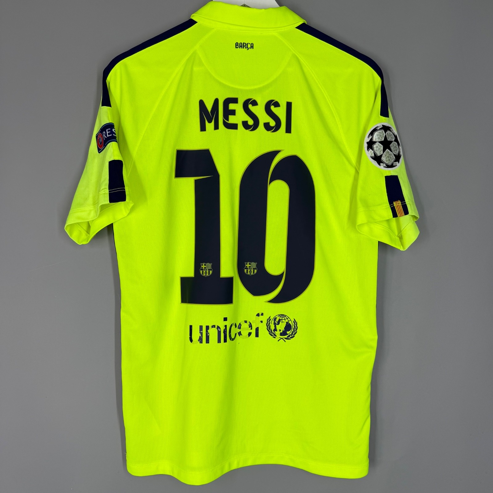 BARCELONA 2014 2015 THIRD FOOTBALL SHIRT SOCCER JERSEY NIKE 631192