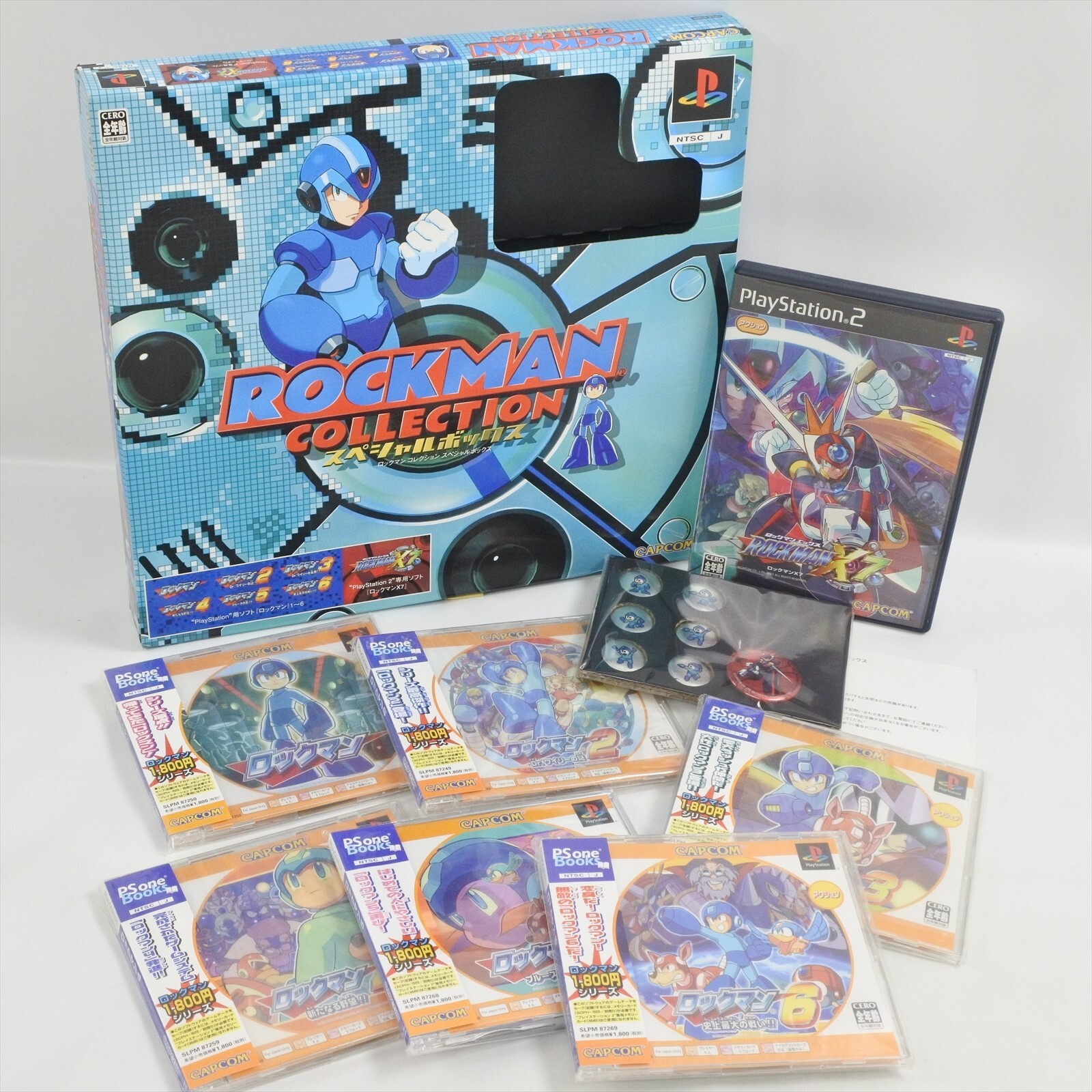 ROCKMAN COLLECTION Special Box Megaman GOOD PS1 Playstation For JP
