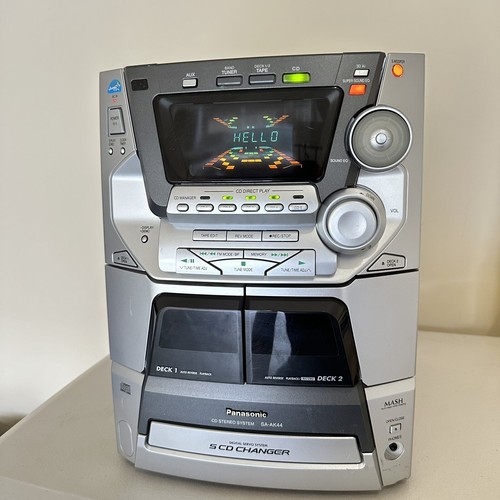 Panasonic SA-AK44 CD Stereo System *No Speakers* No Remote Control