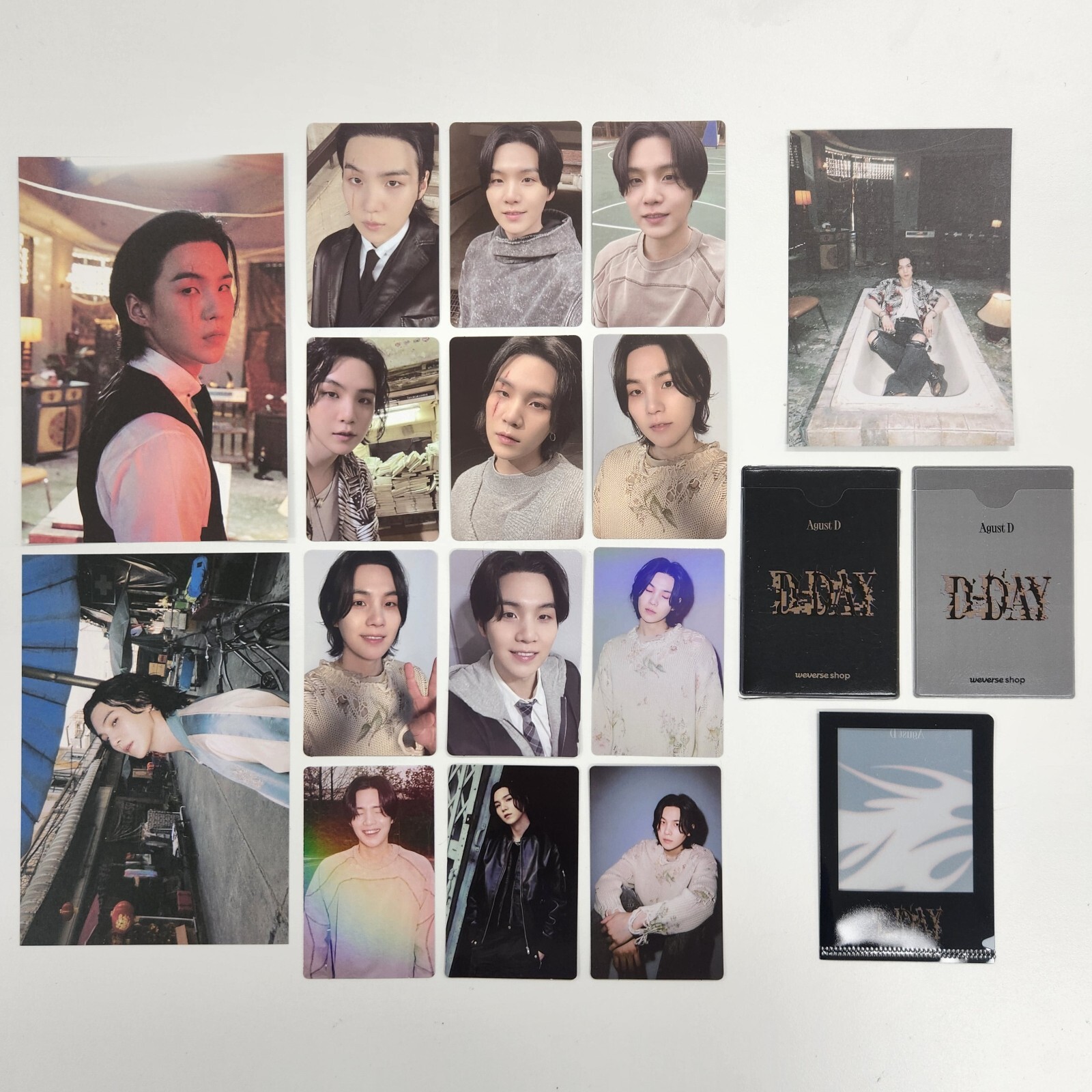 BTS SUGA Agust D D DAY Official Photocard Postcard Weverse POB PVC