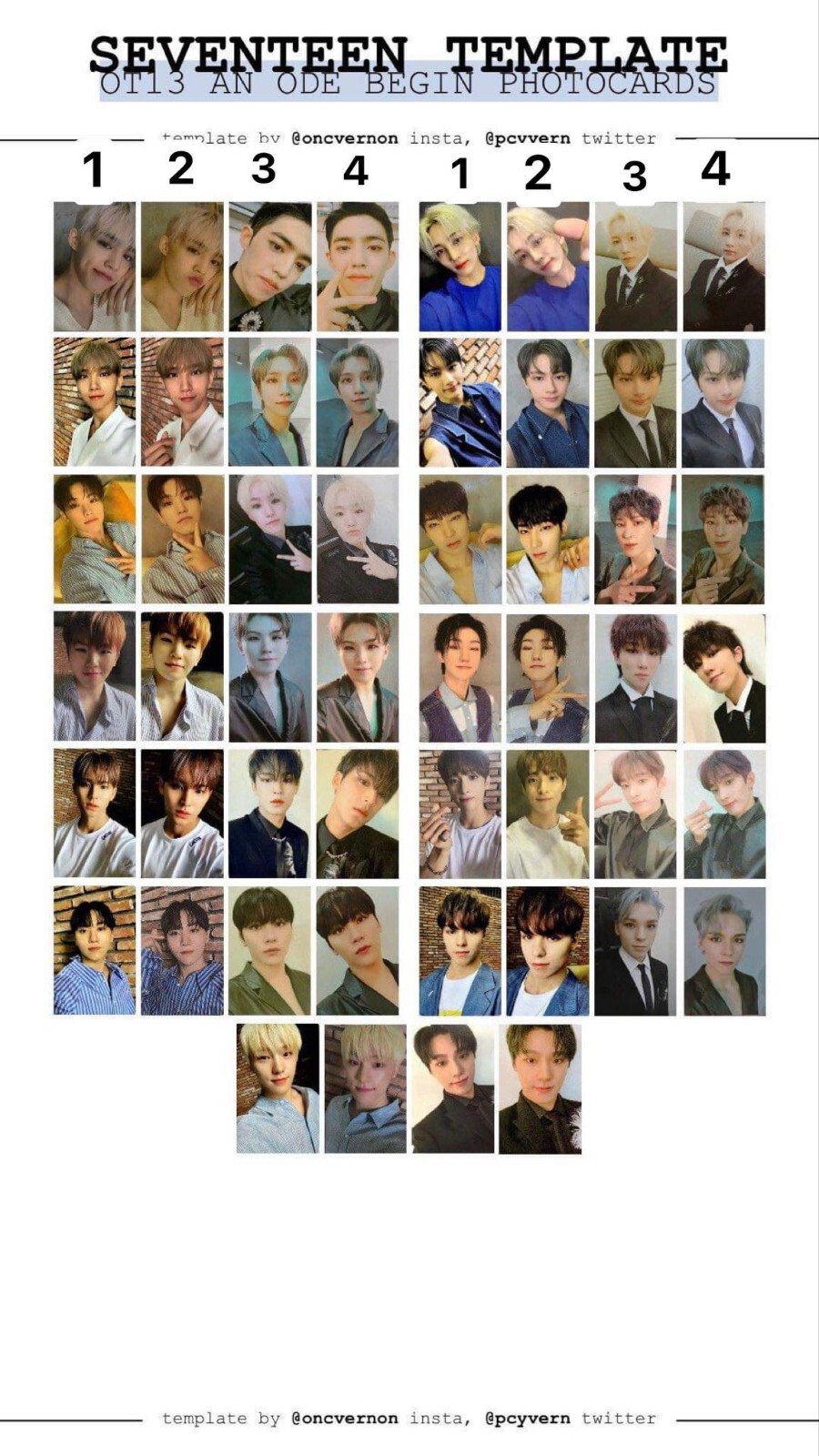 SEVENTEEN 3rd full album AN ODE ver Begin Photocard offical MINGYU