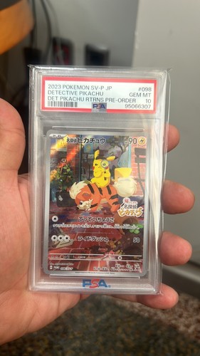 PSA 10 Detective Pikachu 098/SV-P Limited Promo 2023 Pokemon Card