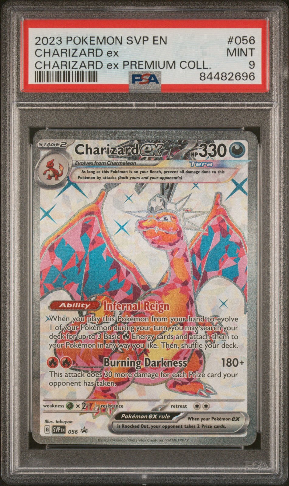 Pokemon Charizard EX 056 PSA 9 SVP EN Black Star Promo 56 PSA 9