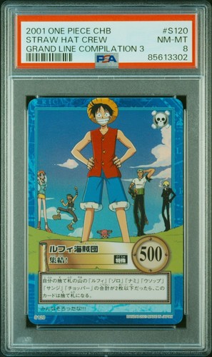 PSA8 One Piece Carddass Hyper Battle Straw Hat Crew Luffy Zoro