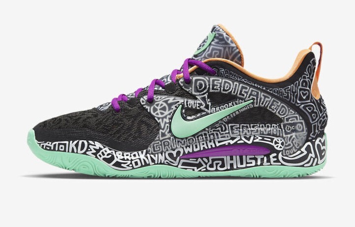 Nike KD 15 Brooklyn Graffiti Durant Green Basketball Shoes DC1975