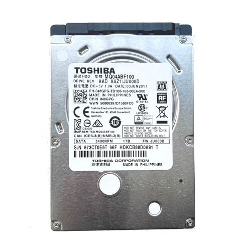 Toshiba 1TB MQ04ABF100 5400RPM 128MB Cache SATA 2.5