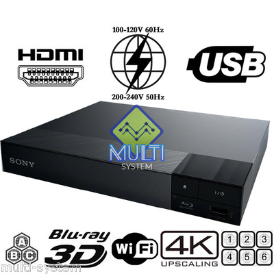 Sony BDP-S6700 Region Free DVD & BD ZONE ABC Blu-Ray Disc Player