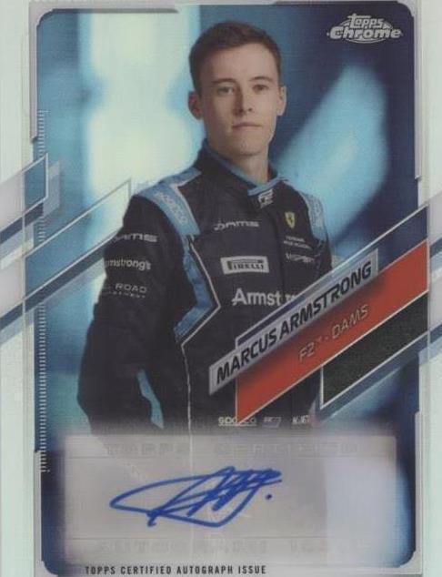 2021 Topps Chrome Formula 1 - Marcus Armstrong #CA-MA for sale | eBay