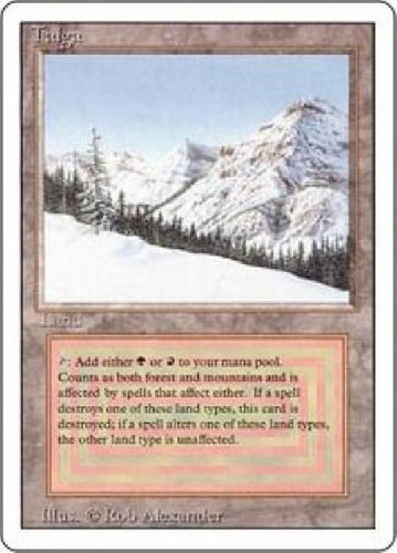 Magic The Gathering REVISED TAIGA DUAL LAND card MTG | eBay