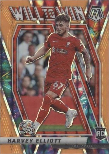 Harvey Elliott Signed 2022 Panini Premier League Sticker #365