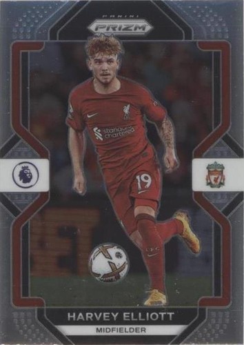 Harvey Elliott Signed 2022 Panini Premier League Sticker #365