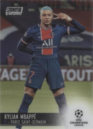 PSA10 2020-21 Stadium Club Chrome Kylian Mbappe Green Yellow