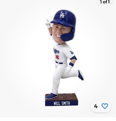 ロサンゼルス・ドジャース ウィル・スミス ボブルヘッド ロサンゼルス