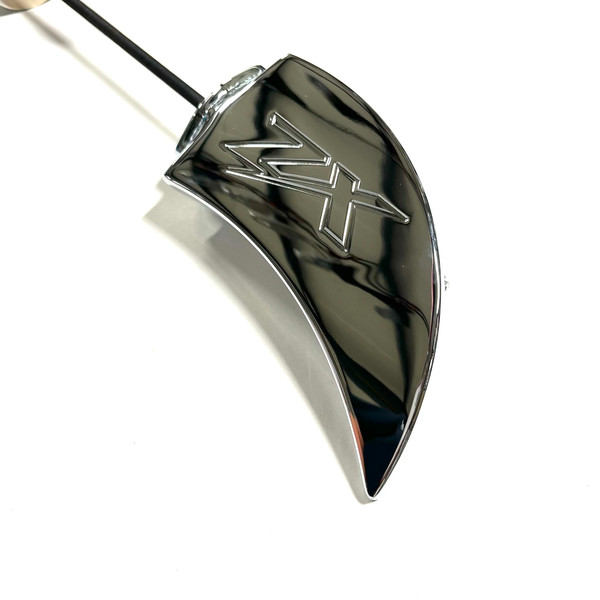 ZX-14 CHROME ZX ENGRAVED FRONT AXLE WINGS 2012-2024 KAWASAKI NINJA